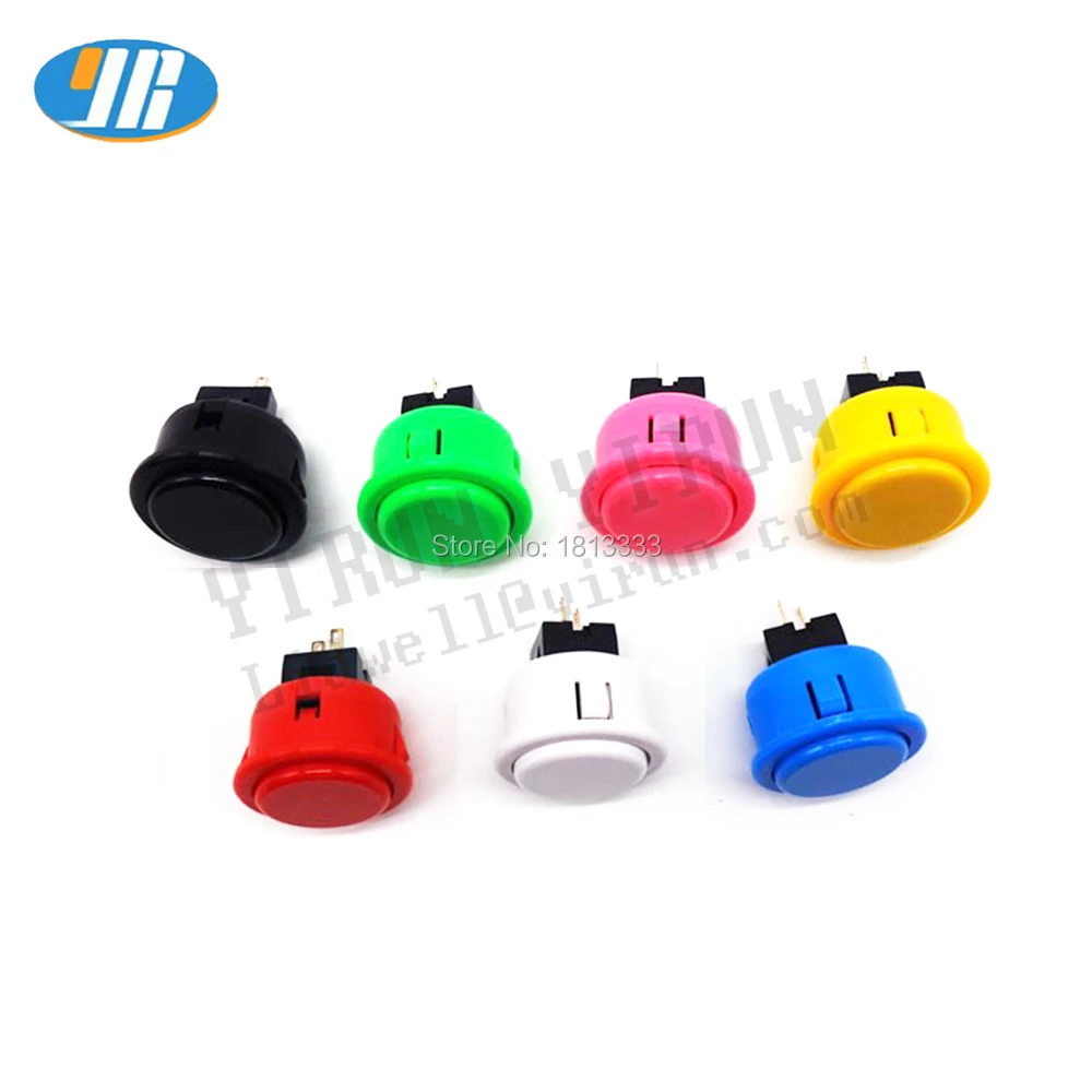 

8pcs Seimitsu rocker button joystick accessories imported keys spiral buttons PS-14-G for Arcade Joystick Street Fighter