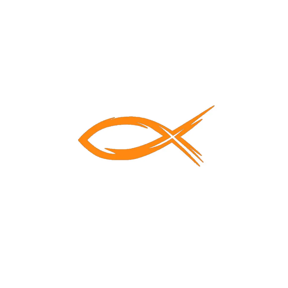 42535 12cm7.6cm Ichthys Fish Decals Car Window Wall Laptop ipad Trucks Tool Boxes Macbook Vinyl Sticker Decal bumper stickers