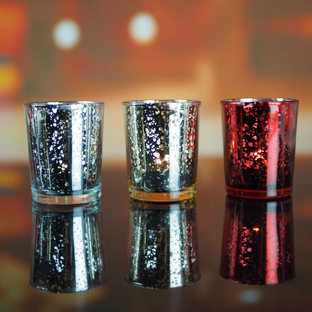 Мозаичное стекло Tealight Votive подсвечник для свадебной вечеринки бар домашний