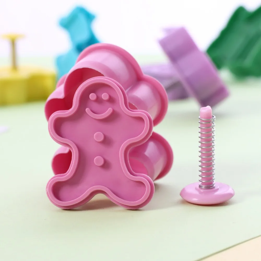 3D Мультяшные игрушки для нарезки печенья в виде животных пресс-форм Плунжер, сахарная мастика форма для выпечки бисквита набор для работы с мастикой «сделай сам» отделочных работ подарок для ребенка