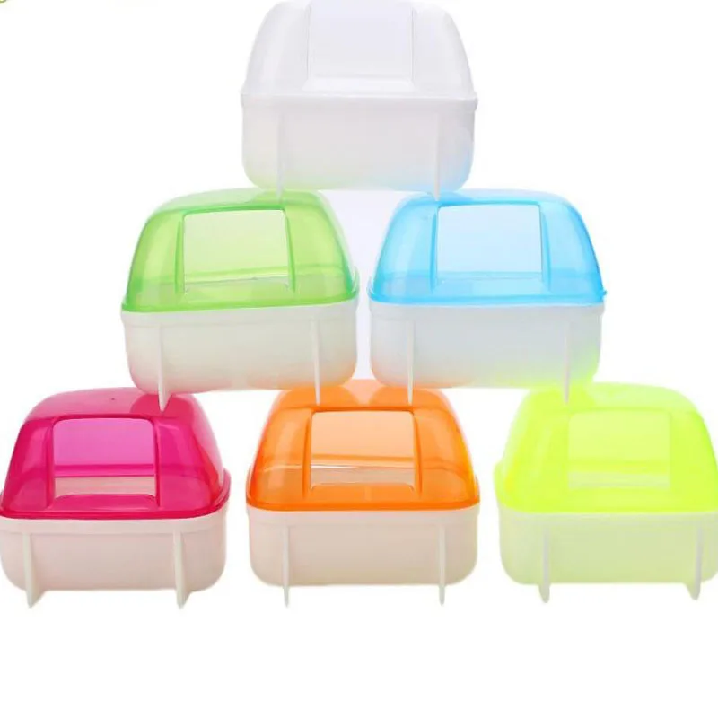Hamster Small font b Pet b font Bathroom Bath Sand Room House Sauna Toilet Bathtub Plastic