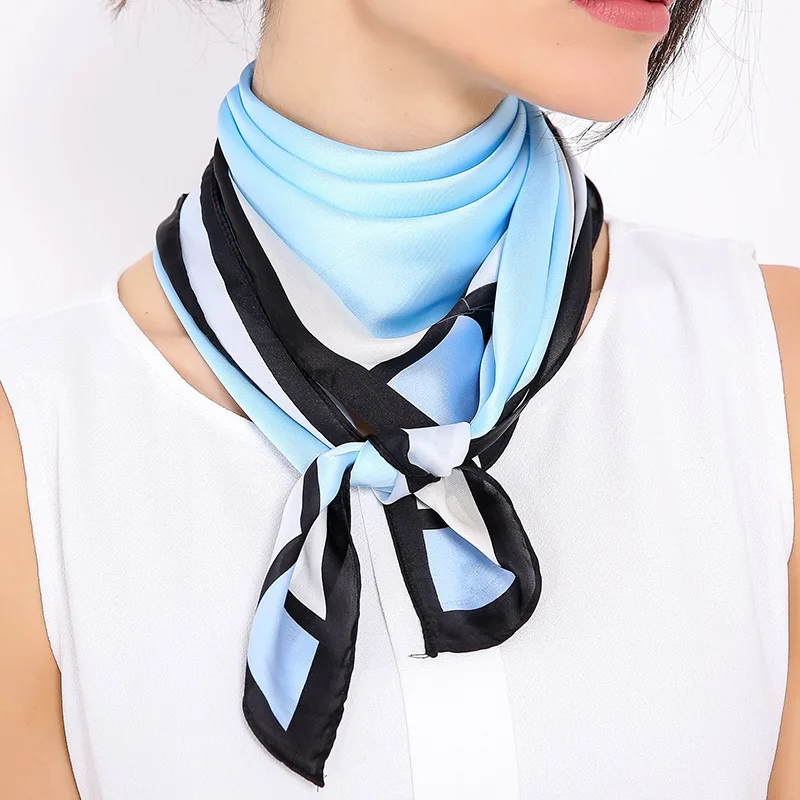Fashion Horse Scarf Small Square Silk Scarves Print Women Soft Scarf
