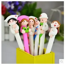 10 шт./партия, Высококачественная полимерная глина, шариковая ручка для медсестры, милый подарок, канцелярские принадлежности, креативные канцелярские принадлежности, полимерная глина, шариковая ручка