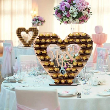 

DIY Love Candy Chocolate Display Stand Shelf Rack for Mr and Mrs Festival Birthday Wedding Valentine's Day Propose Marriage