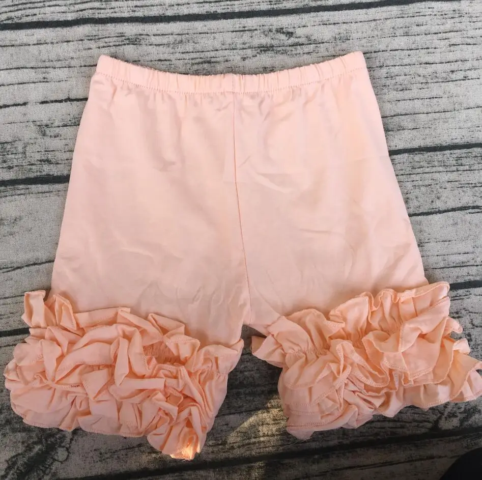 2017 popular peach color Icing Shorts children breathable knitted