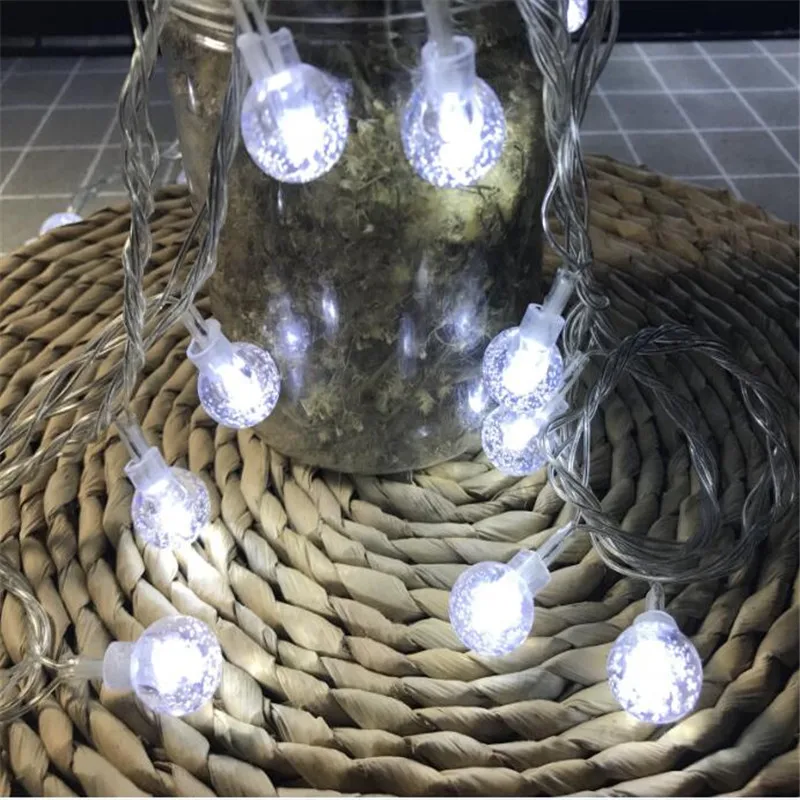 220V Crystal Ball string light 10M 50 led Christmas holiday Wedding party decoration fairy light 220V Crystal Ball string light 10M 50 led Christmas holiday Wedding party decoration fairy light