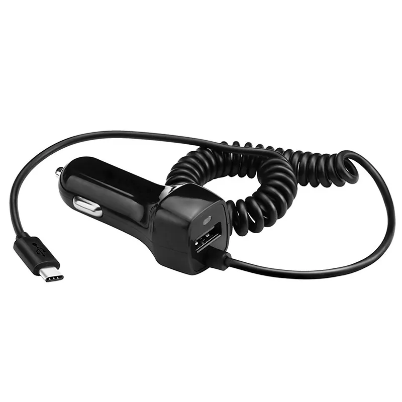 

Universal Dual USB Car Charger with Built-in USB Type C Cable for Samsung Galaxy Note8, Galaxy S8 / S8 Plus, LG G6 / G5