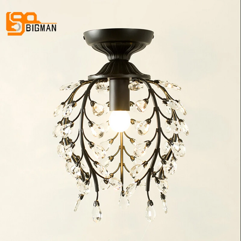 

new desig vintage chandelier crystal lamp living room lighting lustre cristal hallway lights bar light