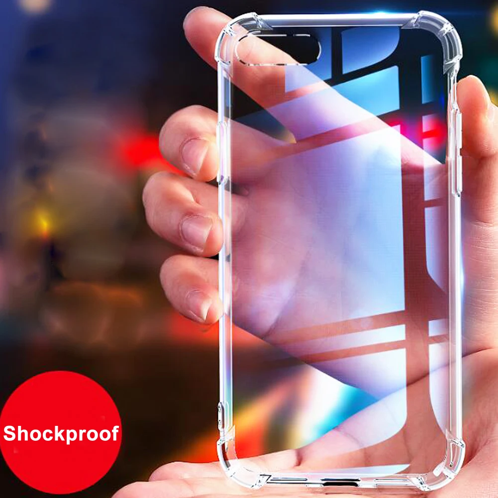 Для iPhone X 6 S 7 8plus 5S SE силиконовый чехол класса люкс воздушная подушка ударопрочный