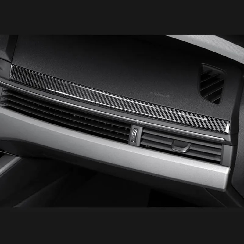 Углеродное волокно автомобильный Стайлинг пилот приборной панели с декоративной планкой для Audi A4 B9- Автозапчасти для леворульных автомобилей аксессуары для интерьера