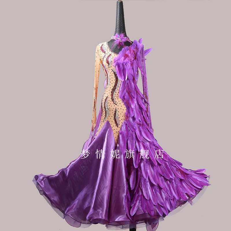 

Customize New ballroom dance dress standard ballroom waltz dresses ballroom dance competition dresses custom made MD1139