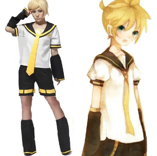 Vocaloid Kagamine Len Kagamine Rin Cosplay Shoes White Yellow Shoes Free shippin