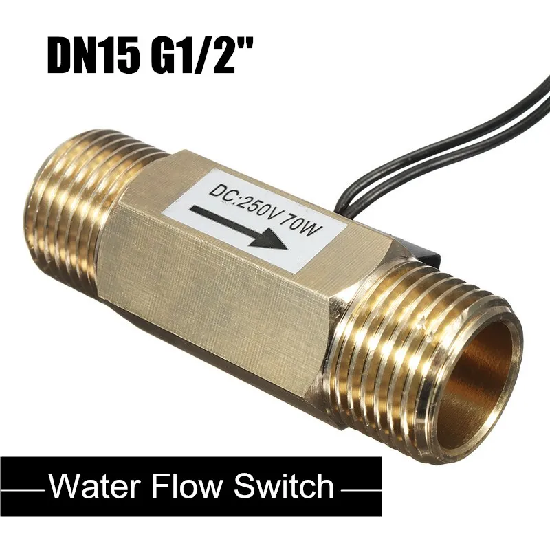 DN15 G1/2 &quotлатунный Датчик потока медный жидкости с эффектом холла переключатель