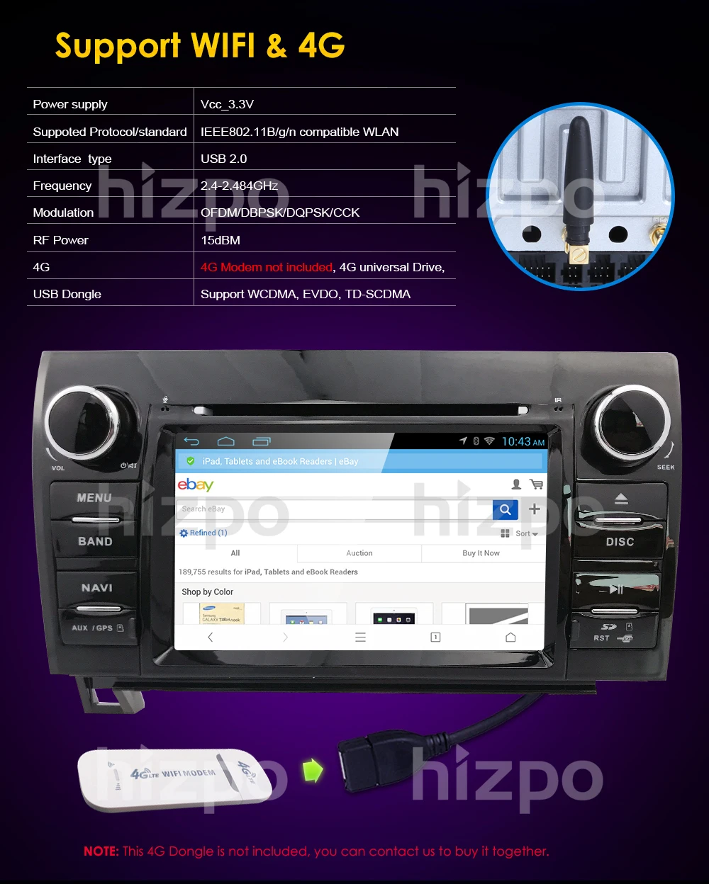 Flash Deal 2 Din Android 8.0 8Core Car DVD Player For Tundra Sequoia GPS Navigation Stereo Touch Screen 8Core 4GB+32GB Map+Cam 15