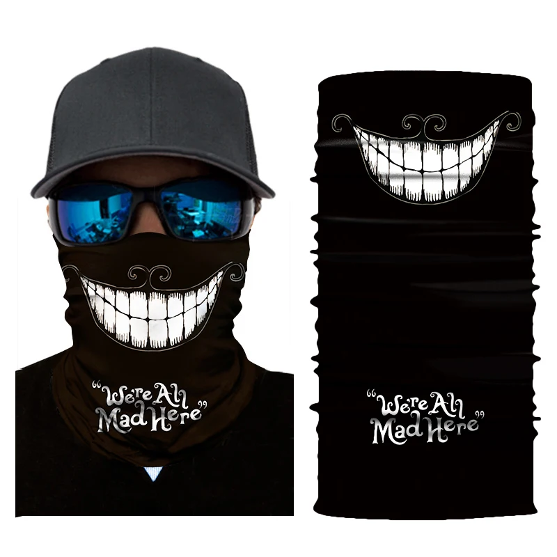 3D бесшовная Балаклава волшебная маска для лица и шеи камуфляж мотоцикл Призрак Череп Скелет голова щит дюраг мужской бандана шарф - Цвет: AC057