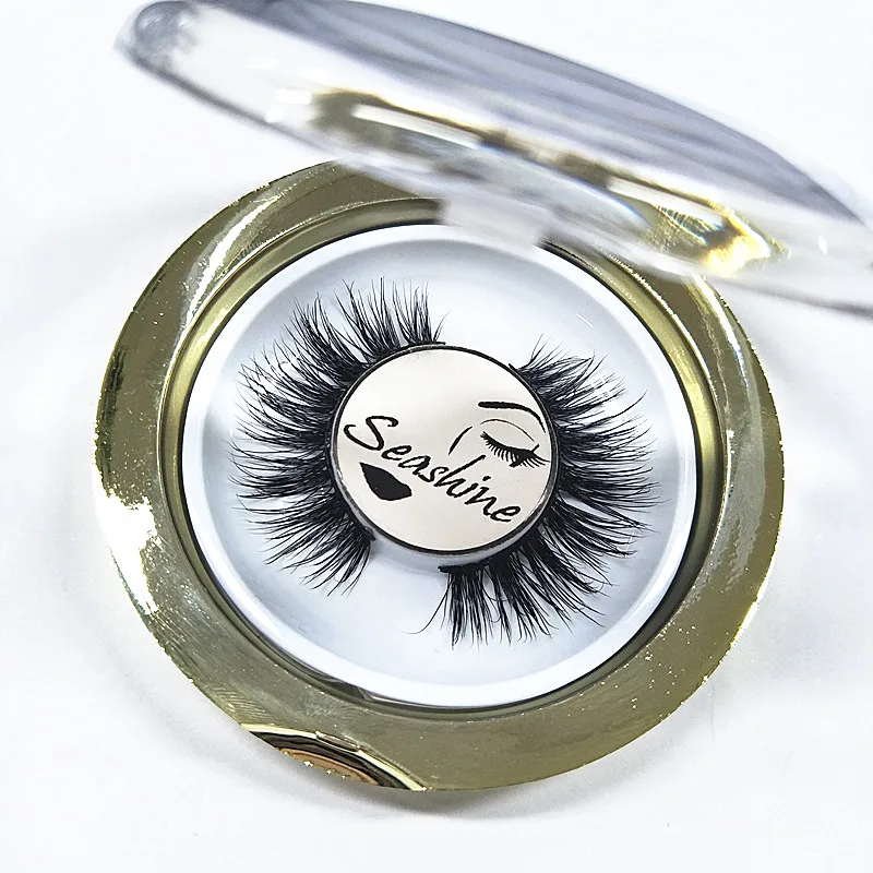 

Seashine 20 Pairs Gold eyelashes 3D mink eyelashes long lasting mink lashes natural dramatic volume false eyelashes extension