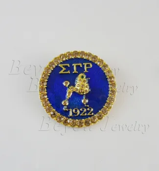 

Greek Sorority Gold zeta sigma rho Sigma Gamma Rho Lapel Poodle Pin brooch jewelry