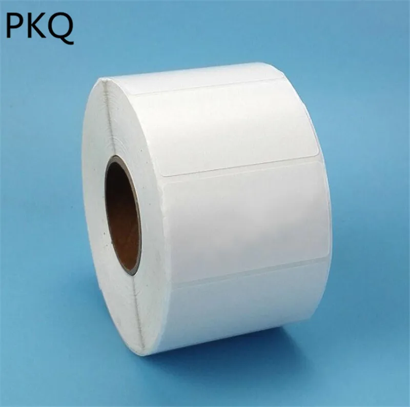 white sticker roll