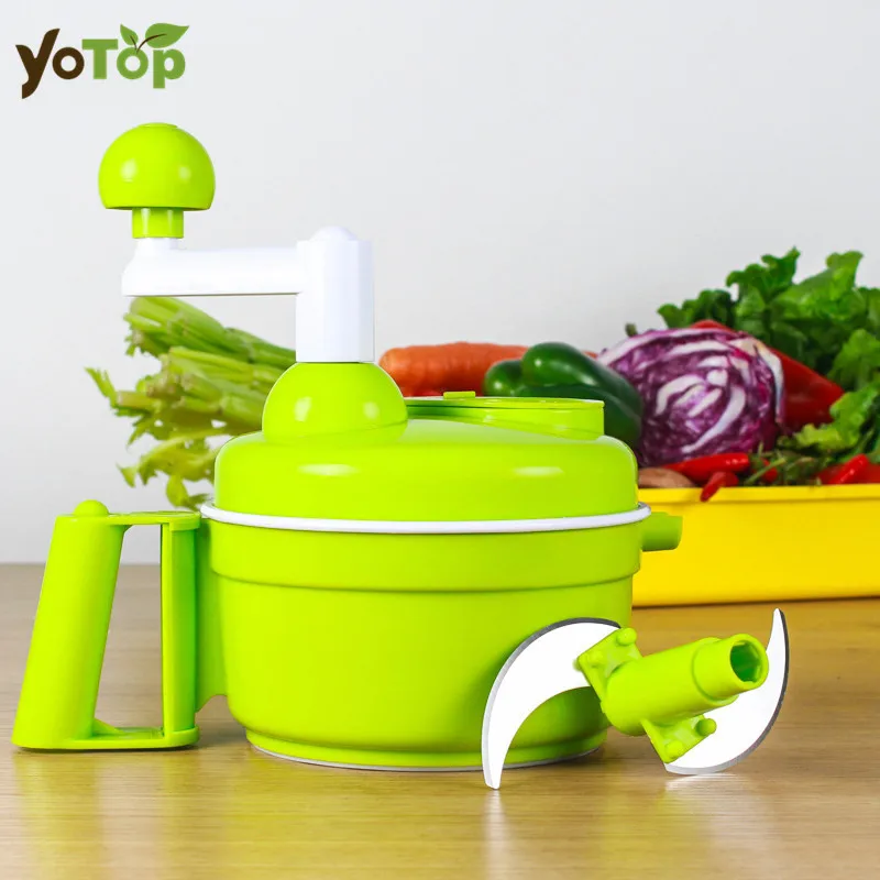 Домашняя Мясорубка YOTOP кухонный Ручной Кухонный комбайн для продуктов