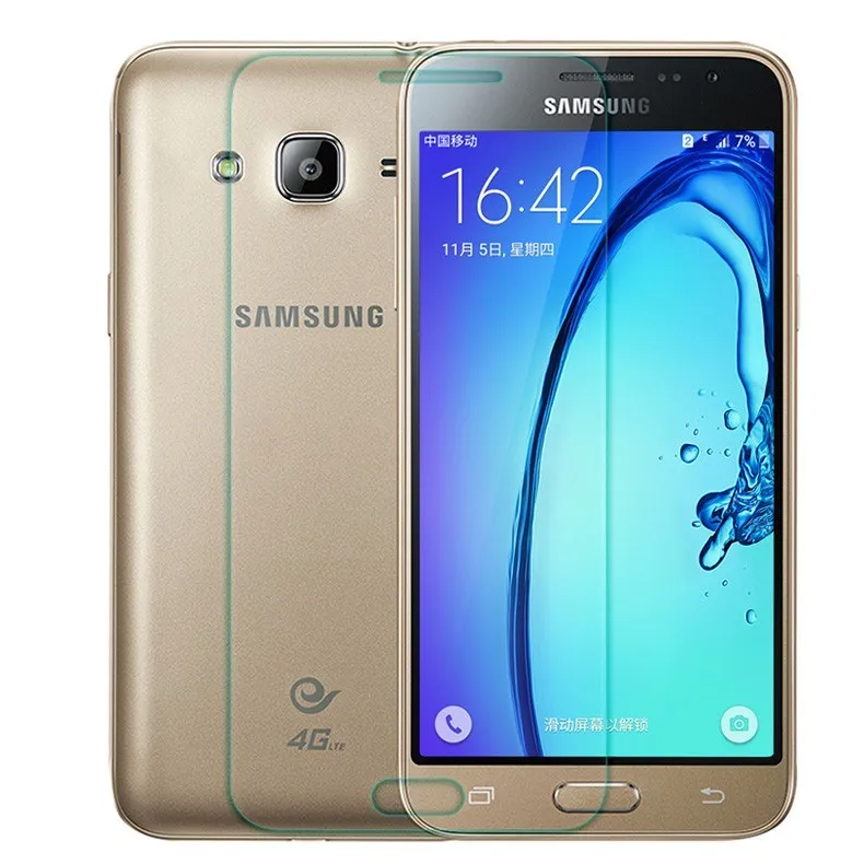 2Pcs Screen Protector For Samsung Galaxy J3 2016 Tempered Glass J3 J320 Film J3 huismerk kopen in de aanbieding