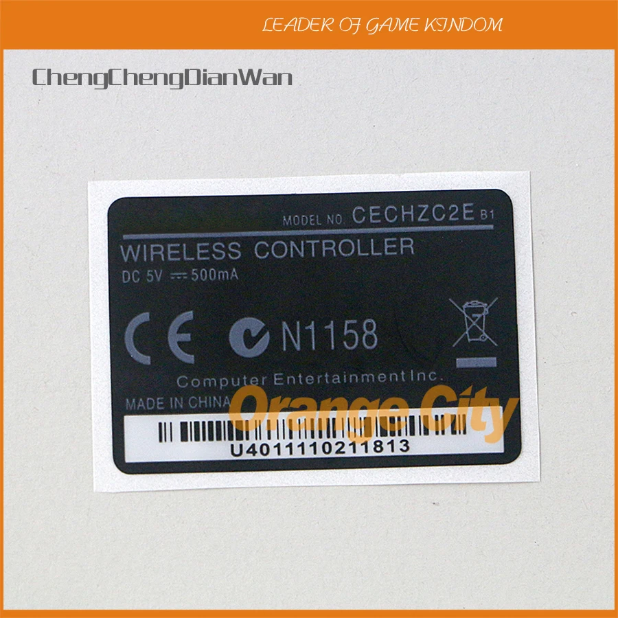 

2pcs/lot For playstation 3 Wireless handle Controller Housing Shell back label Sticker for ps3 Wireless Handle ChengChengDianWan