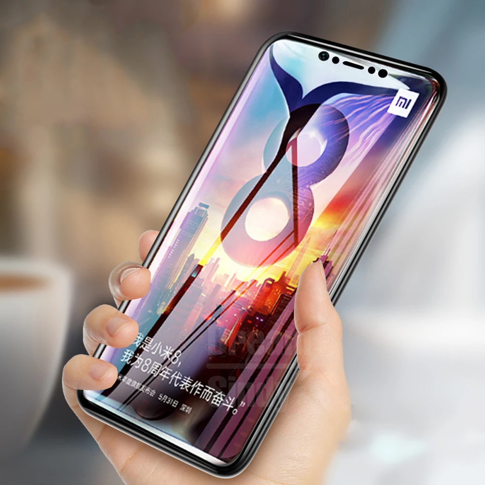 Защитная пленка для экрана xiaomi mi 8 pro на стекло 9D смартфона play 9 se lite из закаленного