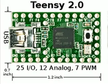 

Teensy 2.0 USB keyboard mouse AVR board mega32u4 U disk experiment NEW