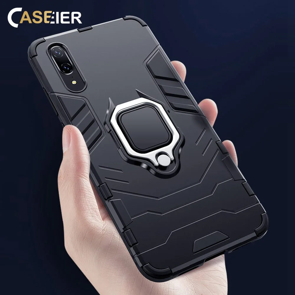 

CASEIER shockproof Holder Case for xiaomi redmi 6 Note 5 Plus Finger holder Case For xiaomi redmi 6A 6 Pro Mi 8 Funda Cases
