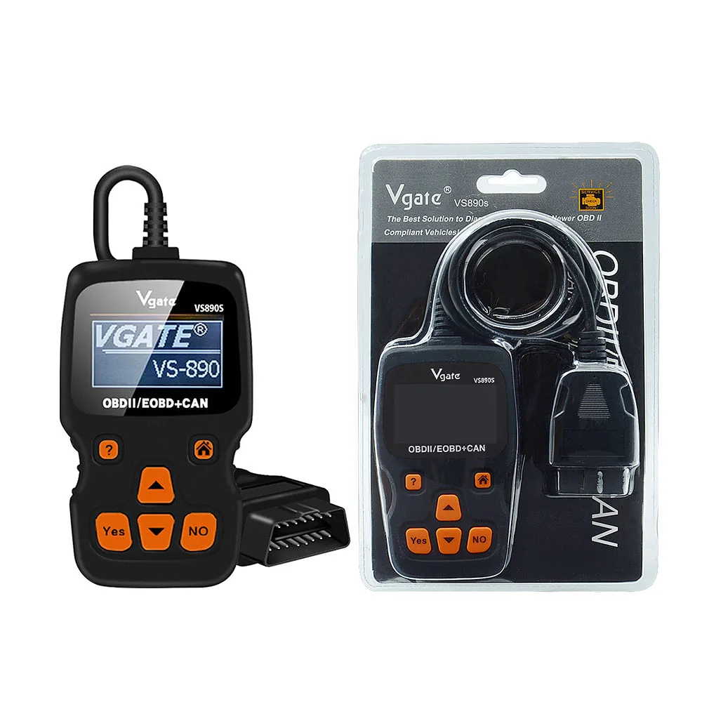 Vgate VS890 Car Diagnostic Scanner OBD2 Auto Code Reader Maxiscan VS 890 VS890S ObdII Scanner VS-890 Support Multi-brands Cars