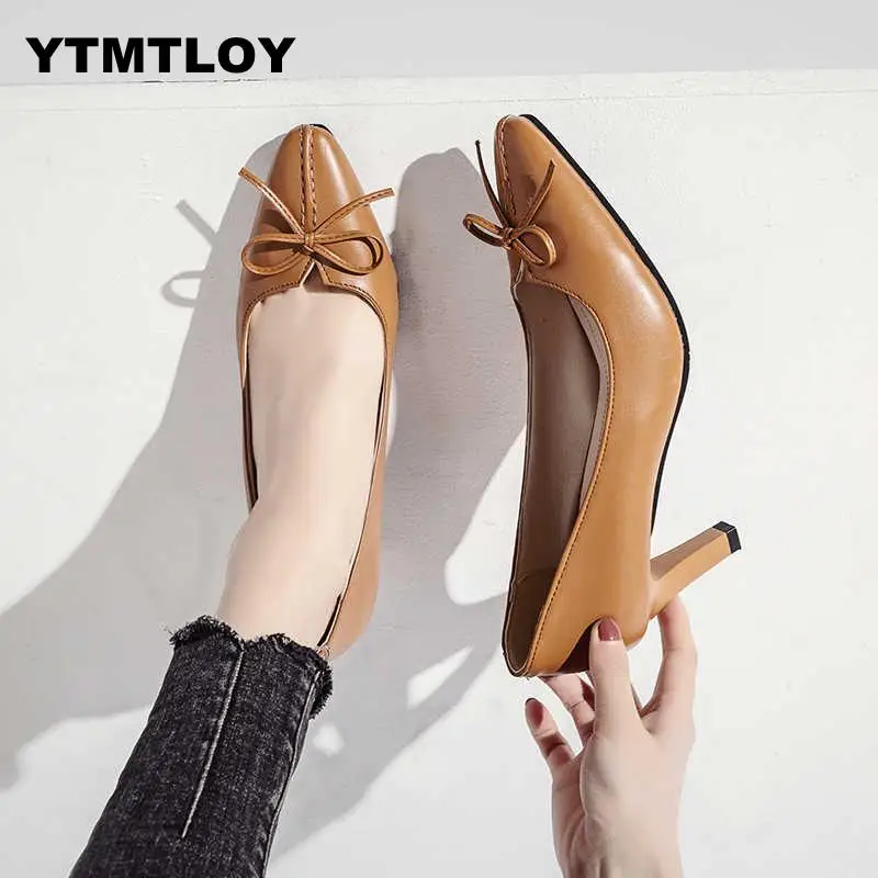 

2019 Women Sandals High Heels Summer Shoes Gladiator Block Pearl Strap Pumps Chunky Zapatillas Mujer Wedding Butterfly-knot F66