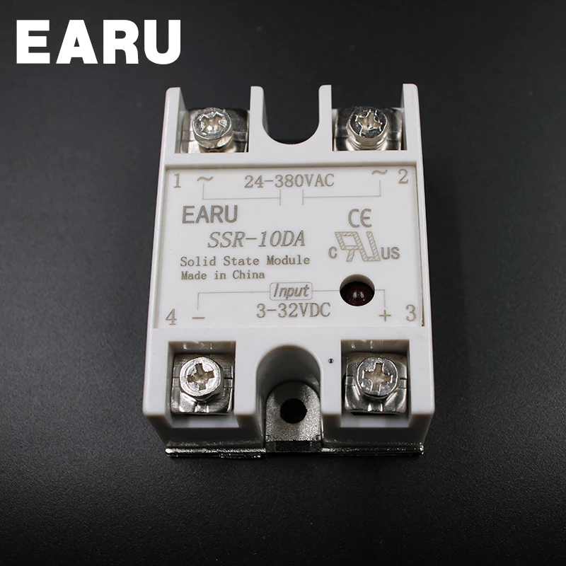 Твердотельный релейный модуль SSR 10DA 25DA 10A 25A 40A DC 3 32V до 24 380V AC 40DA трансформатор