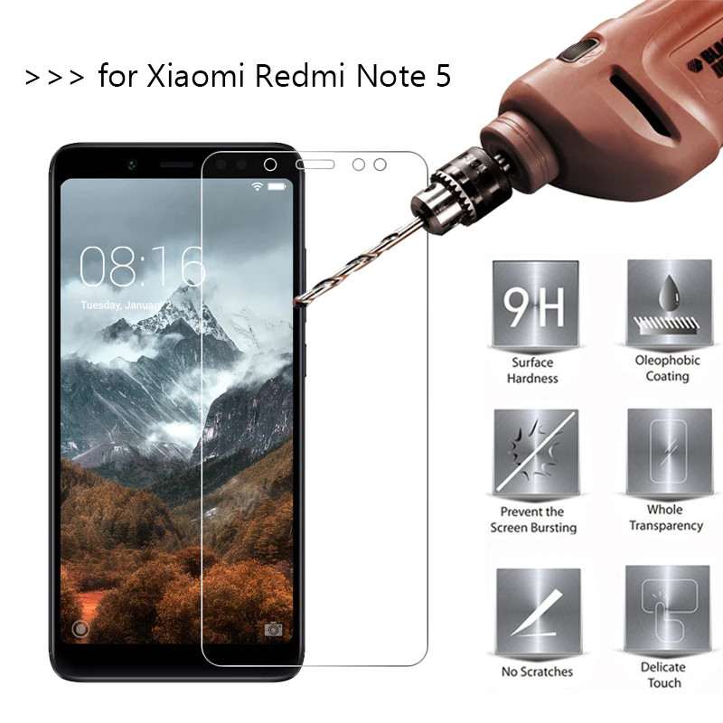2-5D-0-26mm-9H-Premium-Tempered-Glass-For-Xiaomi-Redmi-Note-5-Screen-Protector-Toughened