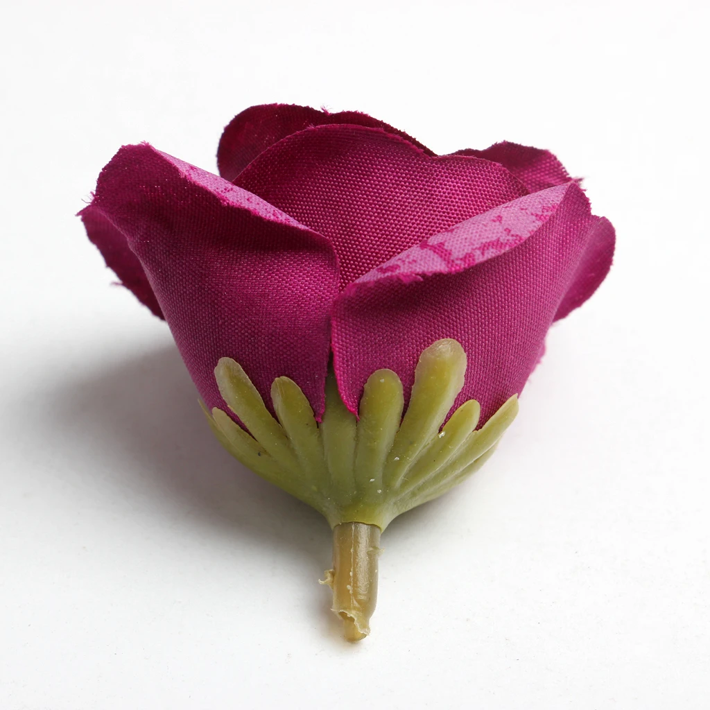 New Hot Sale 10pcs Decorative Artificial Silk Rose Flower Head for Wedding Party Home Decor Photo Albums DIY Hats Clothes Favors