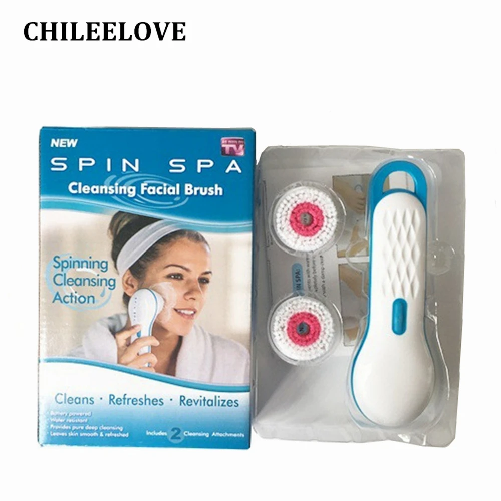 

CHILEELOVE Electric Cleansing Instrument Facial Cleansing Brush Skin Beauty Tool Remove Blackhead Pore Spin Spa