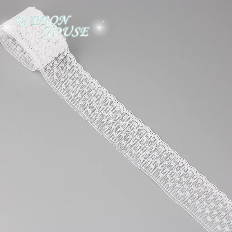 Белая кружевная ткань тонкая лента для украшения Подарочная упаковка лента Материал(5 ярдов/рулон - Цвет: 12