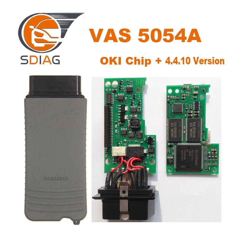 

High Quality VAS 5054A Full OKI Chip ODIS V4.4.10 Bluetooth Diagnostic Tool VAS5054A Import 1181 IC Chip OBD OBD2 Car-detector