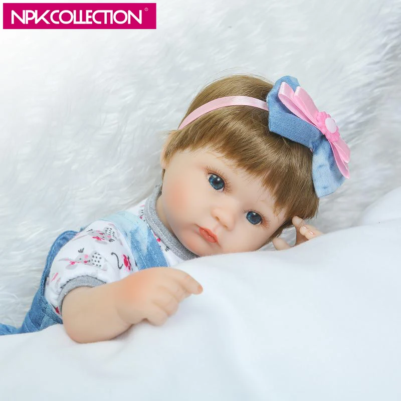 

NPK 17 Inch Fairy Handmade Vinyl Silicone Reborn Baby Girl Doll Bebe Boneca Toy Doll Christmas Birthday Gift Educational Dolls