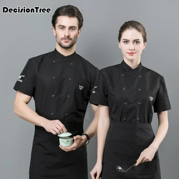 

2020 japanese kimono chef clothes restaurant short sleeve black and white striped japanese restaurant uniform kimono