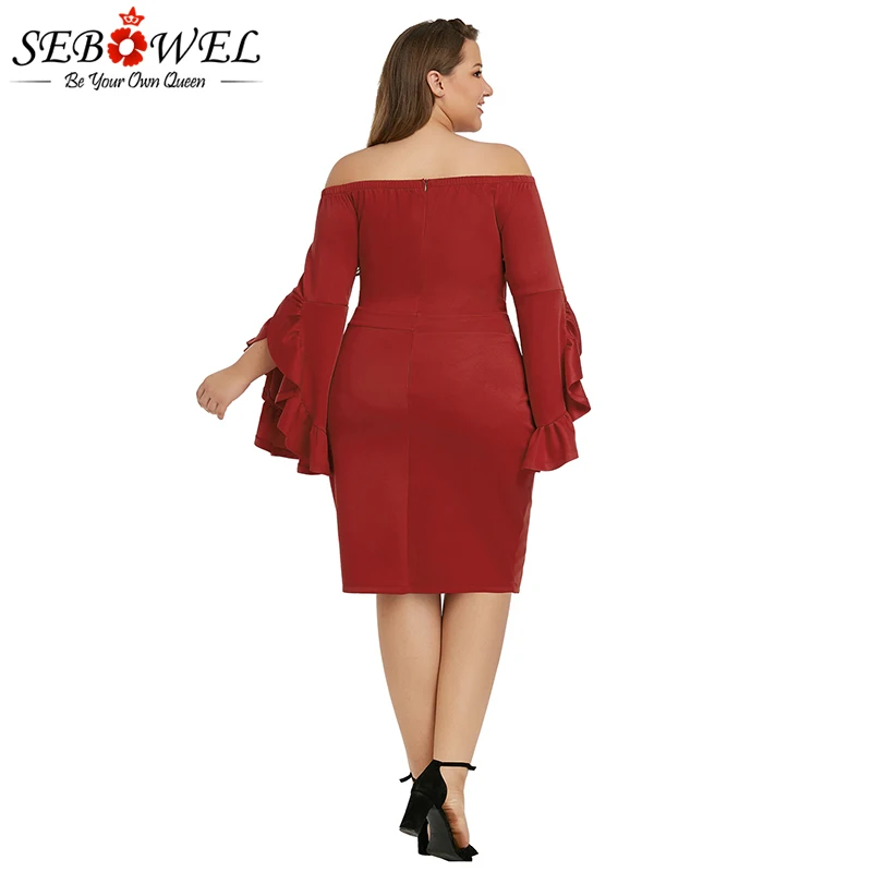 Red-Plus-Size-Cha-Cha-Body-Con-Dress-LC220498-3-5  - 