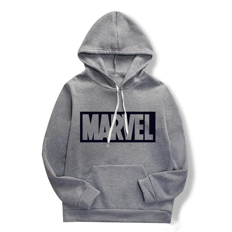 

2019 marvel monogrammed hoodie sweatshirt, spring/summer fashion girls fitness hoodie, gray print women's top