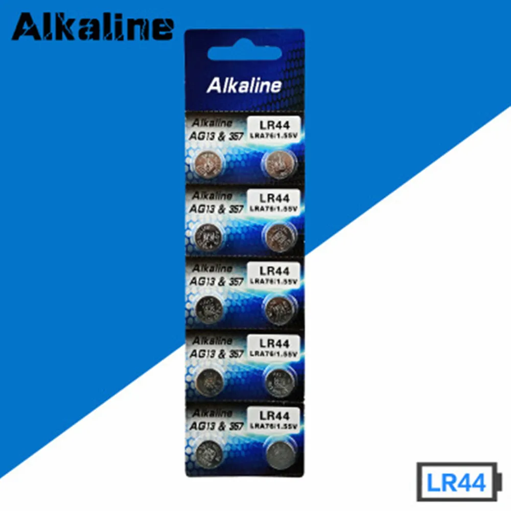 

Free shipping with tracking high quality 2018 100Pcs AG13 LR44 357A S76E G13 Button Coin Cell Battery Batteries 1.55V Alkaline