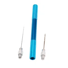 3 шт./партия алюминиевая Стрингер бурильщик игла 3 в 1 Набор со сверлом Карп Рыболовная Приманка игла для оснасток набор Boilie установка для волос