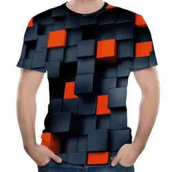 Модная весенне-летняя повседневная футболка с короткими рукавами и 3D-принтом, футболки с 3D принтом