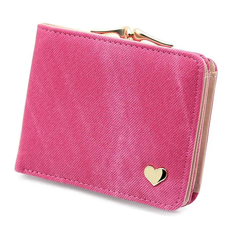 

Wallet Denim Women's Wallet Fashion Short Style Student Card Wallet Multi-function Folding Coin Purse Women Wallets LQB45