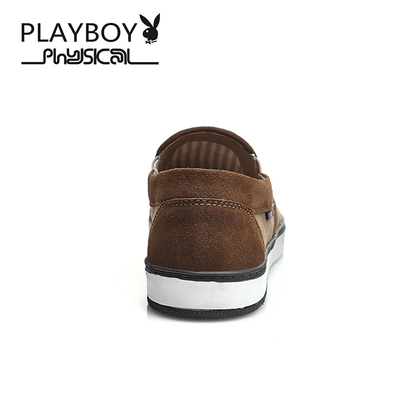 Playboy модные серые парусиновая обувь Для мужчин Slip-On Мокасины для женщин дышащая Для мужчин Туфли без каблуков плюс Размеры 39-45 Zapatos Hombre