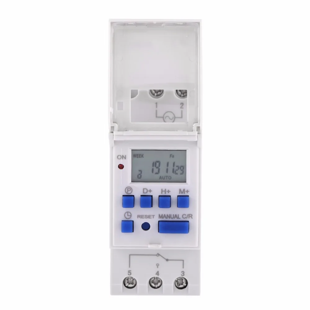 DXX-HR TM615H-2 Timer LCD digitale programmabile del microcomputer settimanale elettronico interruttore Relè di tempo di controllo 220VAC