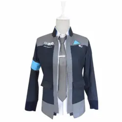 2018 игры Детройт стать человеком быть прийти Коннор Кара Для мужчин рубашка с галстуком Косплэй костюм наряд пальто брюки полной костюм