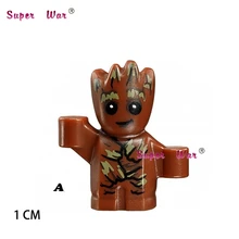 1PCS star wars super heroes marvel building blocks Guardians of the Galaxy action model bricks toys for children
