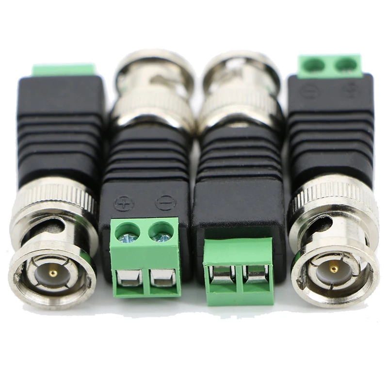 Free Shipping 10PCS BNC CCTV Connectors for AHD Camera CVI Camera TVI Camera CCTV Camera Coax/Cat5/Cat6 Cables