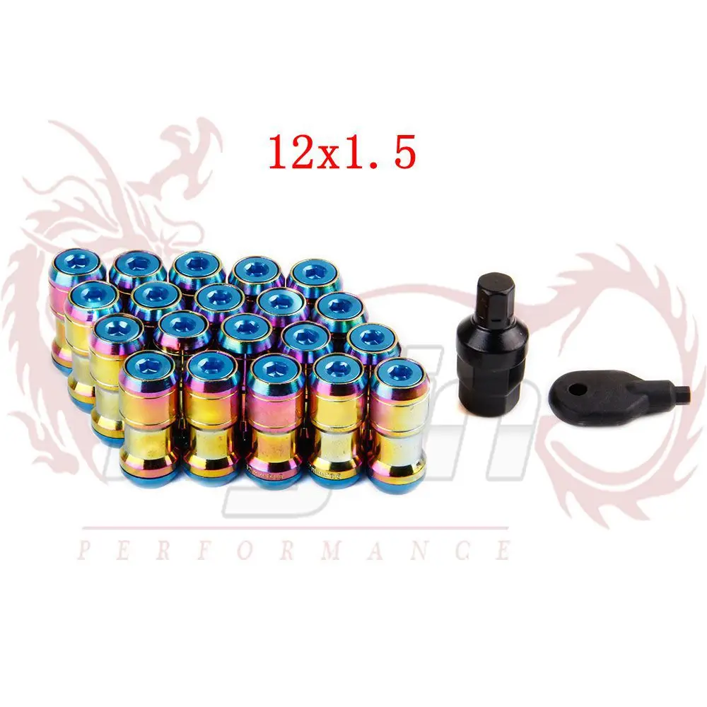 

KYLIN STORE - NEO CHROM FORMULA WHEELS LOCK LUG NUTS 12X1.5 1.5 ACORN RIM CLOSE END LN007-NC